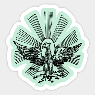 Vintage eagle, animal clipart Sticker